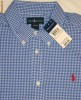 Camasa RALPH LAUREN, patratele alb-albastru, 100%bumbac???, M, maneca lunga