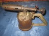 Express LG Unis France, nr44- Lampa pe gaz franceza veche din alama, buton marcat rapide
