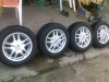 jante aliaj pe 15 5x120 aluett 7jx15h2 et35 bmw e36 cu cauciucuri uniroyal 205/60/15 profil vara 6mm