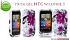 HUSA GEL - SILICON MODEL FLORI HTC WILDFIRE S - TRANSPORT GRATUIT