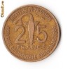 AFRICA OCCIDENTALA   TOGO 25 FRANCS 1957