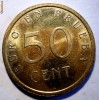 F.492 SPANIA MONETARIA MADRID 50 CENT PROBA 26,5mm