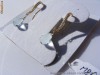 Superbi Cercei aur 14K, 1.5g, model DROP ornati cu 2ct AQUAMARINE si BRILIANTE !!