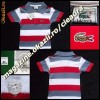 TRICOU POLO firma brand LACOSTE COPII PESTE 12 ANI DUNGI ORIZONTALE ALB IMACULAT, ROSU si GRI PETROL BUMBAC 100% TRICOURI BAIETI