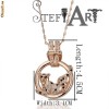COLIER placat aur 18K, piatra ZIRCON, CALITATE REMARCABILA!
