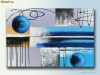 Tablou Abstract 65 - ulei/panza 90x60cm pe sasiu