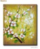 Tablou flori de piersic (60x50cm) - ulei pe panza