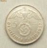 MT GERMANIA  NAZISTA 5 MARCI 1937 [A] ARGINT , MONEDA FRUMOASA