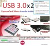 USB 3.0 ExpressCard 54mm USB 3.0 (2 porturi) - INSERTIE TOTALA - SERIOZITATE MAXIMA: USER PREMIUM 10 ani pe okazii, 1200 calificative pozitive 100%