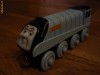 Figurina macheta Locomotiva Thomas Spencer lemn original magnet vagon