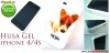 HUSA ALBA SILICON - GEL MODEL CAINI IPHONE 4S / 4 - TRANSPORT GRATUIT