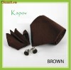 Set Cravata de Matase Jacquard cu Butoni/Batista Tesute Manual Culoare Brown Chocolate Set Cravata de Matase Jacquard cu Butoni/Batista Tesute Manual Culoare Brown Chocolate