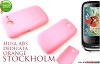 HUSA ROZ DESCHIS ABS HARD CASE ORANGE STOCKHOLM- TRANSPORT GRATUIT