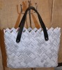 Geanta handmade White Sensation [cu piele naturala]