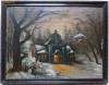 Bordeiul din padure - semnat  Frits Thaulow