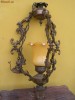 Impresionant Candelabru vechi /Lustra, bronz si abajur murano,exceptional!