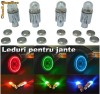 Capac valva anvelopa, masina, bicicleta, cu led albastru, lumini masina, auto