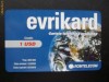 CARTELA EVRIKARD - RomP 6 - 1 $ - NEFOLOSITA  ( NR 54 )