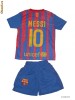 COMPLEU PANTALON SCURT+TRICOU  FC BARCELONA NR.10 MESSI PENTRU COPII 4-14 ANI