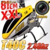 Elicopter RC Shuttle T640c XXL 81cm Radio telecomanda 2.4Ghz raza 150m control pale servo camera filmare HD pale indistructibile giroscop 2012 + cadou