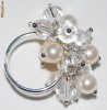 Inel Cristale si Perle SWAROVSKI