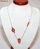 Colier SWAROVSKI asimetric portocaliu
