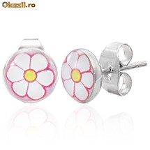 Cercei din inox 6 mm - floricele - cod 110 foto