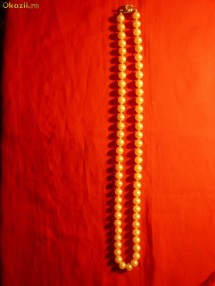 COLIER PERLE (imitatie)cu inchizatoare argint marcat 835