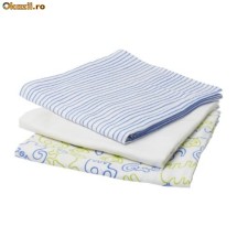 IKEA - BARNSLIG muselina 70x70cm albastru si verde 3buc + MULTE ALTE PRODUSE IKEA ORIGINALE foto