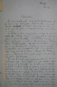Scrisoare originala scrisa de Mihail Sadoveanu in 1916 foto