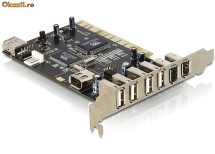 Placa PCI USB 2.0 + FireWire - 89155