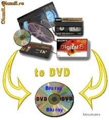 Transfer casete video NTSC :VHS , HI8 , 8mm , Digital8 , miniDV pe DVD