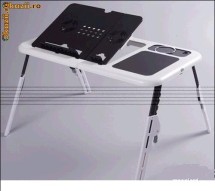 Masa pliabila laptop cu cooler, mousepad si suport pahar