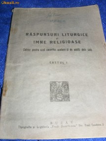 RASPUNSURI LITURGICE si IMNE RELIGIOASE ,VECHE foto