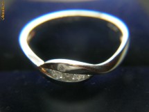 Superb inel din aur alb cu diamante naturale - foarte finut