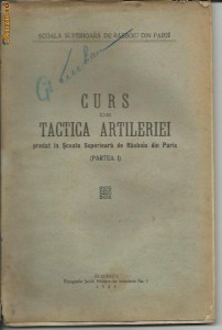 CURS DE TACTICA ARTILERIEI PARTEA I foto