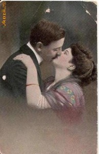 T FOTO 02 Romantica -Indragostiti -circulata de la Sulina la Braila in 1913 -Domnisoarei Verena Poclitar foto