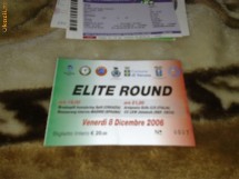 UEFA Futsal CUP - Bilet meci de fotbal - Elite Round - 8 decembrie 2006 foto
