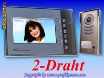 Interfon video touchscreen. ANYKAM. Tehnologie de conectare cu 2 fire. Tip: 591 + 691-T foto