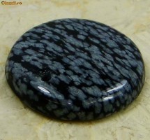 PIATRA  SNOWFLAKE OBSIDIAN-30.55 CT-NATURAL-PROMOTIE DE PRIMAVARA foto