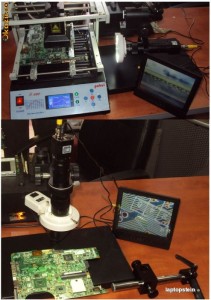 Microscop digital pentru reballing si service electronica, camera digitala.