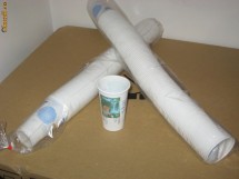 PAHARE DIN PLASTIC DE UNICA FOLOSINTA 200ml - 5 ron/100buc foto