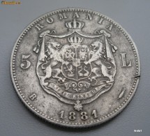 5 lei 1881 - DOMNUL - stare slaba - ieftin