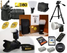 Nikon D80 DSLR Camera + Accesorii - okazie +++