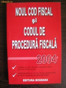 NOUL COD FISCAL SI CODUL DE PROCEDURA FISCALA foto