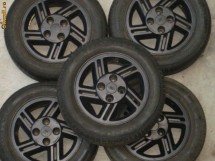 5 Buc Jante Genti Jenti R14 Aluminiu 4x108 cu anvelope 185/60 M+S foto
