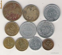 Romania-lot 10 monede diferite-(3) foto