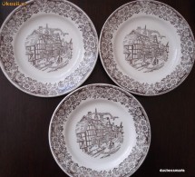 Trei farfurii IRONSTONE Broadhurst Staffordshire England foto