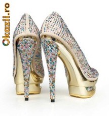 PANTOFI GIANMARCO CRYSTALS!  PE COMANDA!   PTR DETALII INTREBATI PE FORUM! foto