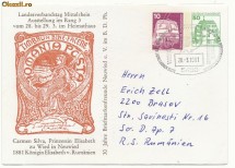 RFL 1981 Carte Postala Germania dedicata Regina Elisabeta a Romaniei, stampila speciala Carmen Sylva foto